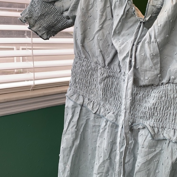 Sage green boho mini dress - Picture 8 of 8